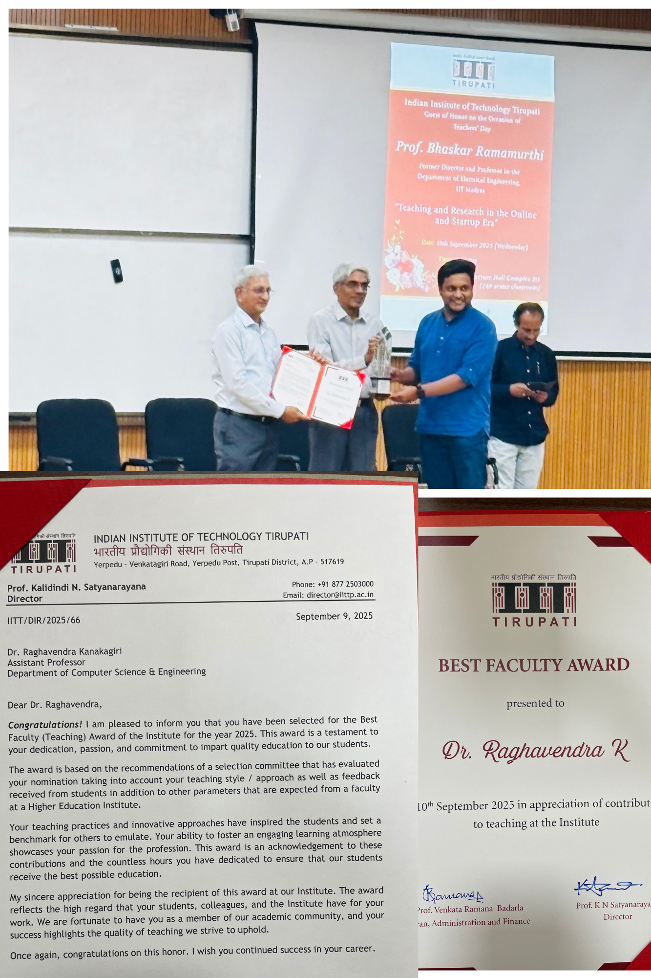 Best Faculty Award